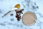 A dairy-free shake that tastes like a snickers bar! This healthy, vegan snickers milkshake is made only with whole food, good for you ingredients.