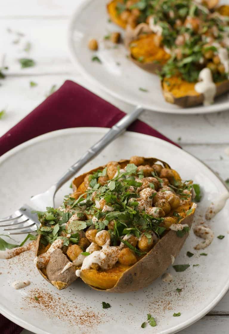 Vegan Stuffed Sweet Potatoes Delish Knowledge