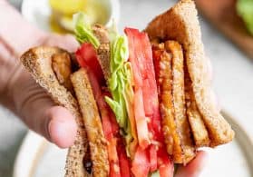 Tempeh Bacon BLT Sandwiches