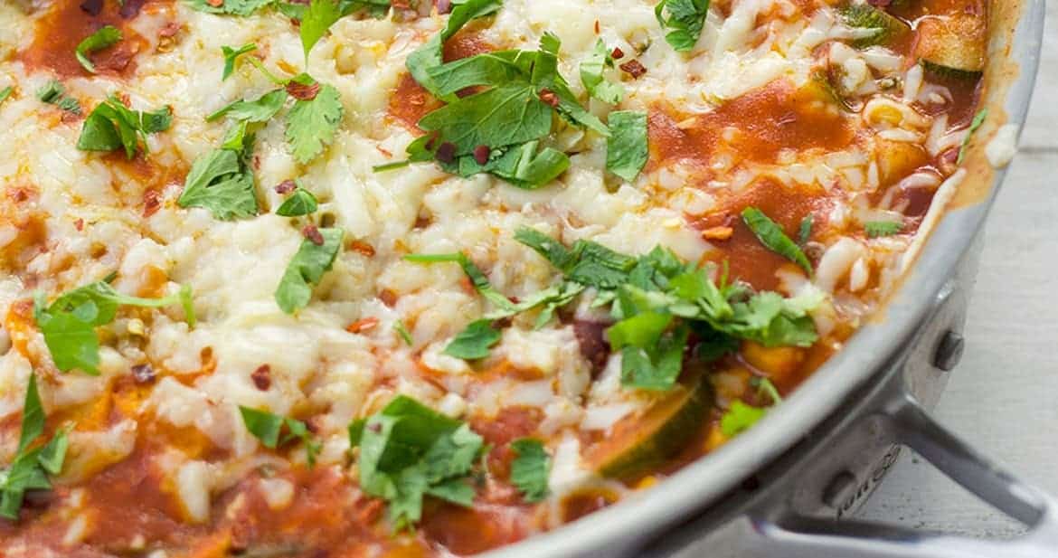 Vegetarian Enchilada Skillet + Video Delish Knowledge