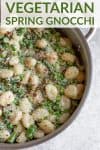 vegetarian spring gnocchi recipe