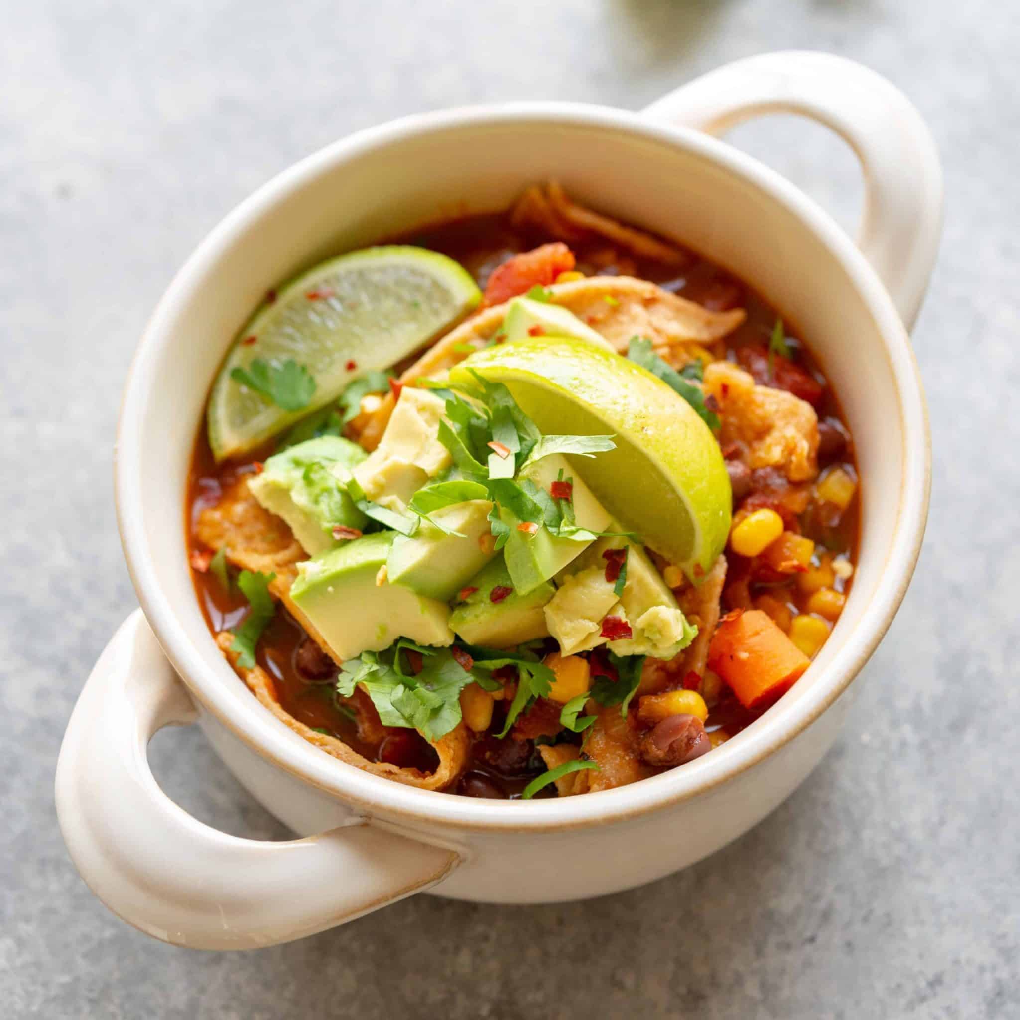 Weeknight Vegan Tortilla Soup Delish Knowledge