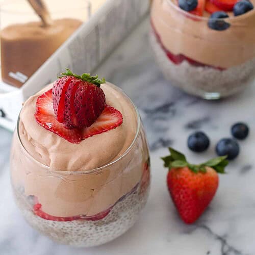 Whipped Chocolate Chia Pudding 6 Whipped Chocolate Chia Pudding! Chocolate Hazelnut Chia Pudding With Chocolate Whipped Coconut Cream! Vegan &Amp; Glutenfree. | Www.delishknowledge.com