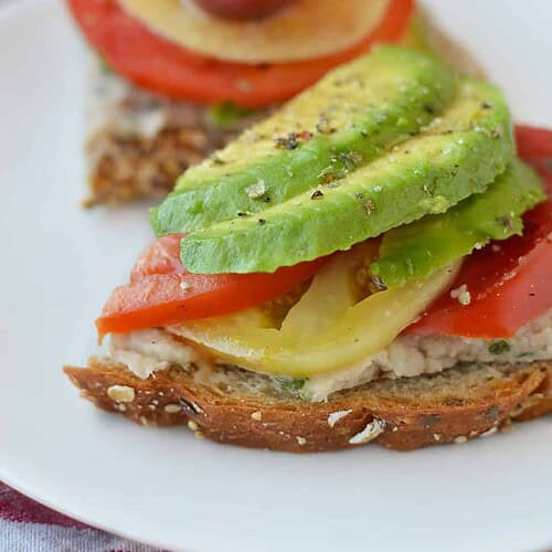 White Bean Avocado Toast