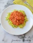 How to: Zucchini Noodles with Lentil Bolognase